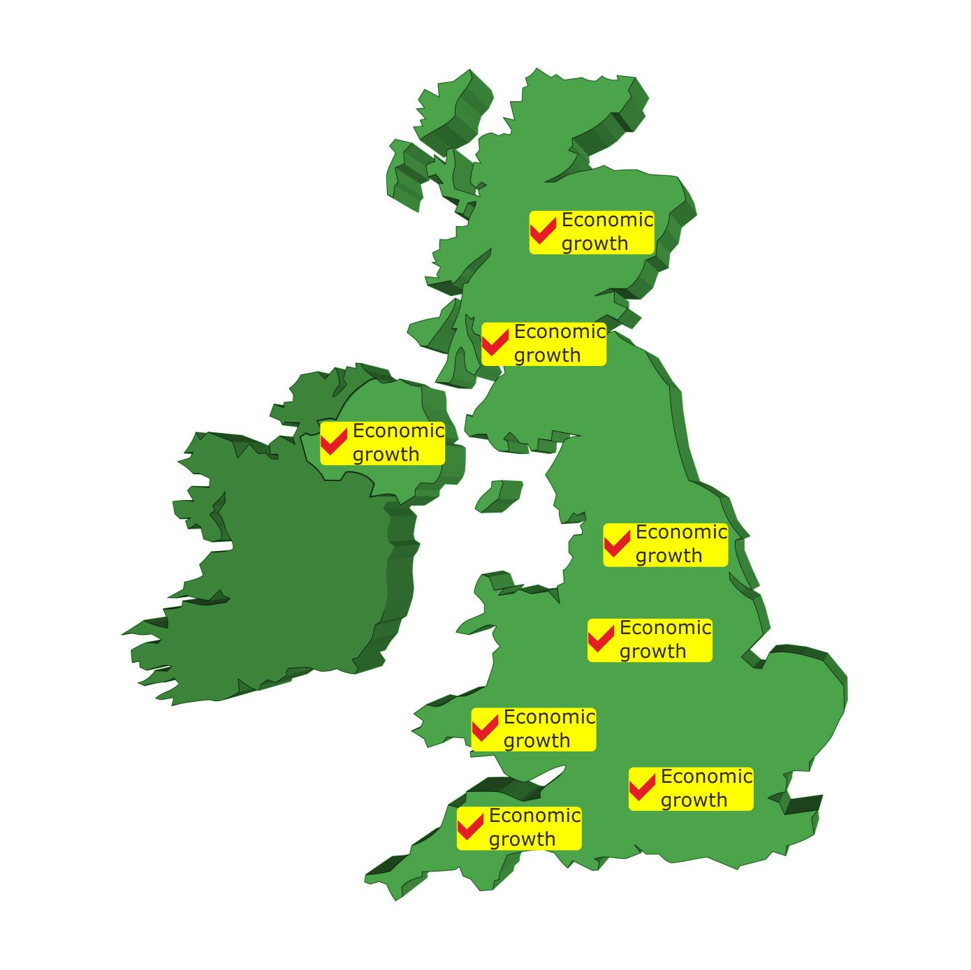 UK Economic growth map